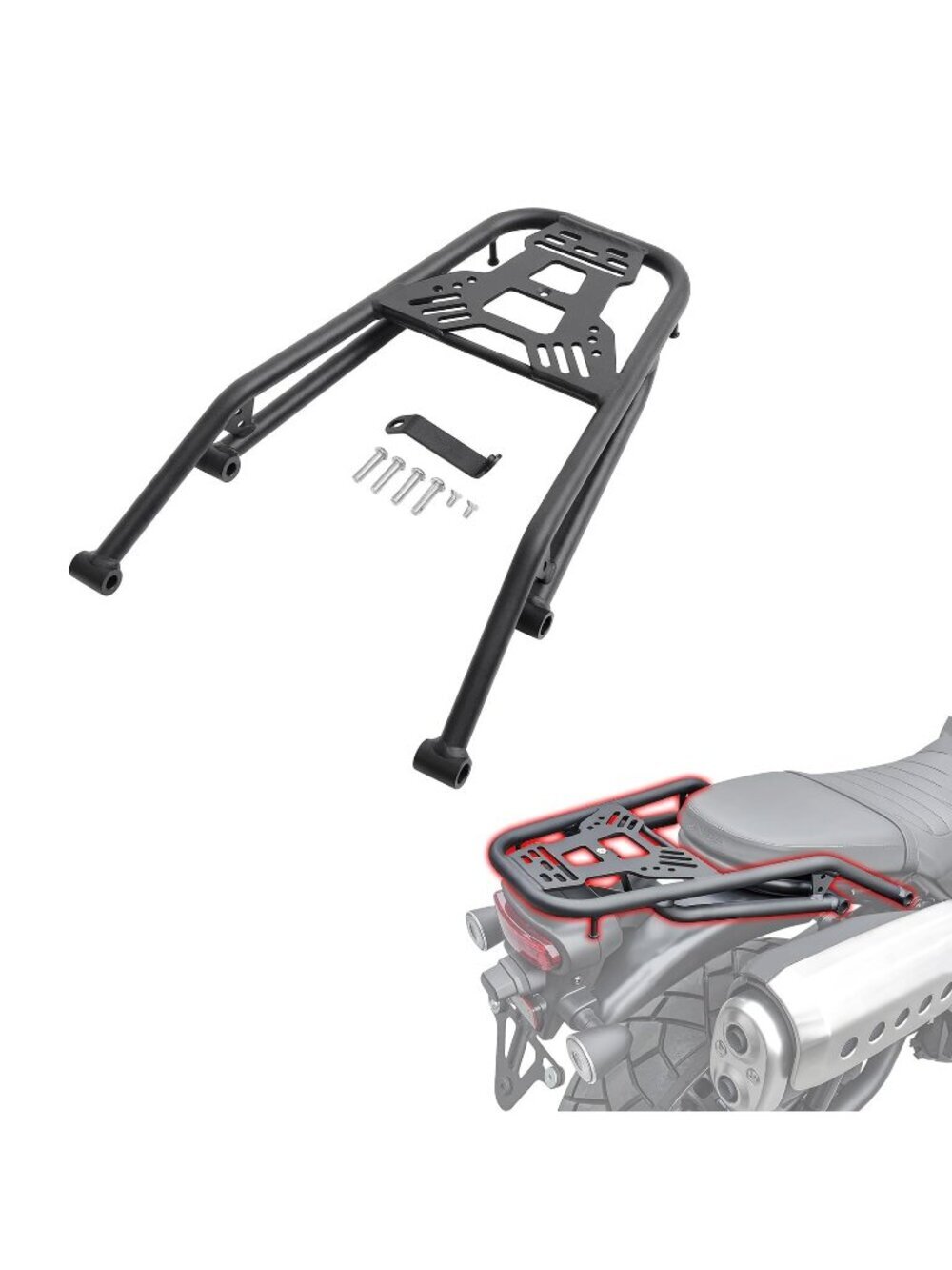 *Motorcycle Rear Luggage Rack Cargo Bracket Compatible Honda CL300 CL500 CL250 2